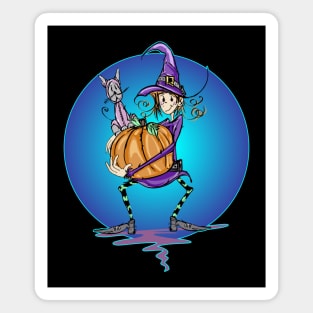 Cute Halloween Witch Magnet